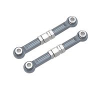 TUOKLNC Metal Front Steering Rods & Tie Rod Links Set, CNC Upgrade Parts for 1/14 Scale RC Car, Steering Play & Improve Control, Heavy-Duty Replacement(Titanium)