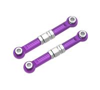 TUOKLNC Metal Front Steering Rods & Tie Rod Links Set, CNC Upgrade Parts for 1/14 Scale RC Car, Steering Play & Improve Control, Heavy-Duty Replacement(Purple)