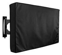 TUOKLNC Premium Waterproof Outdoor TV Cover, Heavy-Duty Weatherproof Television Protector with Zipper, Universal Fit for 32-85 Inch LCD LED Flat Screens(Black,FOR 60-65inch TV)