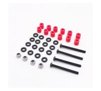 TUOKLNC Shock Absorbing Column Anti Vibration Standoff for F4 F7 Flight Controller, Isolation Mount Damping Screw for RC FPV Drone Flying Tower, Vibration Damping Fixing Kit for F405 Stack(M3x30 Red)