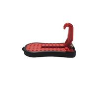 TUOKLNC Universal 2-in-1 Car Door Step & Emergency Tool | Foldable Roof Rack Access Ladder with Latch Hook & Window Breaker | Auxiliary Foot Pedal for Easy SUV, Van, Truck Roof Loading(A Red)