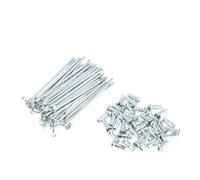 TUOKLNC Universal Bicycle Spoke Assortment Kit: 12G Galvanized Carbon Steel Spokes & Nipples (67-247mm), Complete Wheel Repair Set for Most Bikes(36pcs-167mm)