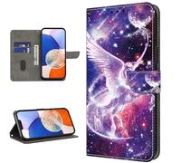 TUOLISG Case for Honor Magic 7 Pro 6.8 inch Phone Case, Flip Wallet Design Magnetic Closure Cover Case with Card Slot and Stand Function for Honor Magic7 Pro,Unicorn