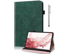 TUOLISG Case for Honor Pad X9 11.5-inch 2023,Luxury PU Leather cover with Multi-Angle Viewing Stand and Stylus,Green