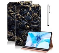TUOLISG Case for Honor Pad X9a 11.5 Inch 2025,Slim PU Leather Book Cover with Multi Angle Viewing Stand Card Slot and Elasticized Closure for Honor Pad X9 Pro,Blue flower