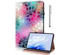 TUOLISG Case for Lenovo Tab P12 12.7 Inch 2023, Ultra Thin PU Leather Stand Folio Cover Multi-Angle, with Stylus Pen, Protective Case for Lenovo Tab P12 Case 12.7 Inch Maple Leaf