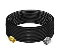TUOLNK 10M SMA to N Type Cable RG58 Coax Cable WiFi Antenna Low Loss Coaxial Extension Cable 50ohm for CB Amateur Two-Way Radio 3G 4G 5G LTE Ham ADS-B GPS WiFi