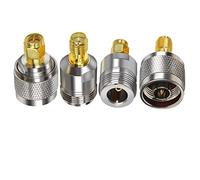 TUOLNK 4PCS SMA to N Type Adapter Kit,4G Antenna Adapters N Male/Female to SMA Male/Female Connector for CB Radio Wi-Fi Antenna WiFi Router/Extension Cable/Telecom