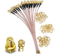 TUOLNK 5 pcs 8inch SMA Female to U.FL IPX RF Coax Adapter RG178 Pigtail Jumper Cable Mini PCI to SMA Female Coaxial Cable Low Loss Coaxial Cable