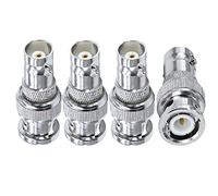 TUOLNK BNC Adapter BNC Male to BNC Female Coax Connector BNC RF Coaxial Adapter for CCTV Security Camera Radio Extension Cable 4 Pack
