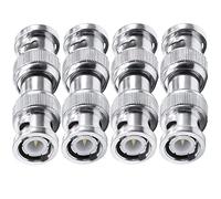 TUOLNK BNC Adapter - BNC Male to Male Coax Connector, RF Coaxial Adapter for CCTV Security Camera, Radio Extension Cable - 4 Pack