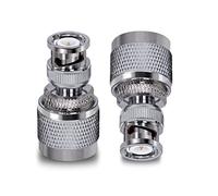 TUOLNK BNC Male to UHF PL259 Male RF Coaxial Adapter SO239 Male Plug to BNC Male Plug Coaxial Connector for Extension Cable 2pcs