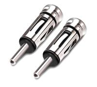 TUOLNK Car Aerial Adapter - ISO to DIN Plug Connector for Vehicle Audio Radio - 2Pcs