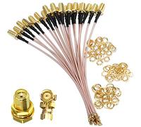 TUOLNK IPX to SMA Cable SMA Female to U.FL IPX IPEX RG178 Coax Cable for GPS Module Mini PCI UFL to SMA Wifi Antenna Extension Cable 4inch (10cm) 5pcs