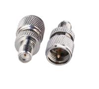 TUOLNK Mini UHF to SMA Coax Adapter SMA Female to Mini UHF Male RF Coaxial Connector for Wireless Antenna 2pcs