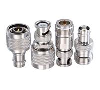 N to BNC Adapter Kit N Type to BNC Coax Connector for Extension Cable/Vedio/Antennas N Male/Female to BNC Male/Female Connector Kit 4 Set