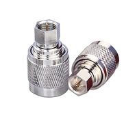 TUOLNK N to F Coax Adapter N Type Male to F Type Male Coaxial Connector for Coax Cable Router 2 pcs