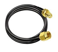 TUOLNK RG58 Coaxial Extension Cable 2M/6.6ft - SMA Male to Female, 50Ohm Low Loss Molded Pigtail for 3G/4G/5G LTE WiFi Router GPS Radio Scanner Signal Booster