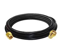 TUOLNK RG58 SMA Male to Female Low Loss 50 Ohm Coaxial Extension Cable 5m
