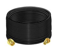 TUOLNK RP-SMA Coax Cable Male to Female WiFi Antenna Extension Cable RG58 Coaxial 50ohm for Monitor Router 49.2ft(15M)