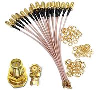 TUOLNK RP-SMA to IPX Coax Cable UFL U.FL to RPSMA Female Coaxial Cable for Mini PCI Wifi Antenna Extension Antenna Cable 4inch(10cm) 5pcs RG178
