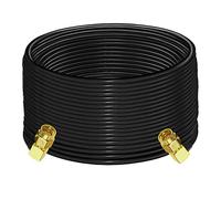 TUOLNK SMA Cable RG58 SMA Male Plug Right Angle to SMA Male Right Angle Extension Cable 65.6ft(20M) SMA Elbow RF Coax Adapter Cable 50 ohm for Wireless LAN Devices