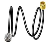 TUOLNK SMA to N Coax Cable RG58 3.3ft(1M) Low Loss WiFi Antenna Extension Cable Black SMA Male to N Male Coaxial Cable 50ohm for 3G 4G LTE Antenna Ham Radio