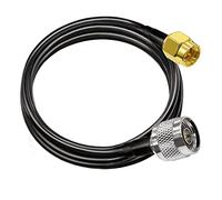 TUOLNK SMA to N Coax Cable RG58 6.6 feet (2M) Low Loss WiFi Antenna Extension Cable Black SMA Male to N Male Coaxial Cable 50ohm for 3G 4G LTE Antenna Ham Radio