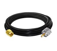 TUOLNK SMA to UHF Extension Cable RG58 16.4ft(5M) SMA Male to SO239 PL259 Male WiFi Antenna Pigtail Cable PL 259 Jumper Cable for CB Radio Ham Radio