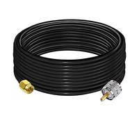 TUOLNK SMA to UHF Extension Cable RG58 32.8ft(10M) SMA Male to SO239 PL259 Male WiFi Antenna Pigtail Cable PL 259 Jumper Cable for CB Radio Ham Radio