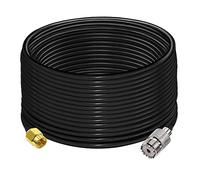 TUOLNK SMA to UHF Extension Cable RG58 49.2ft(15M) SMA Male to SO239 Female WiFi Antenna Pigtail Cable PL-259 RF Coax Assembly Cable for CB Radio Ham Radio
