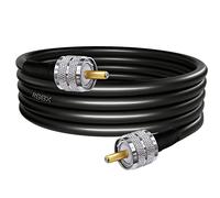 TUOLNK UHF CB Coax Cable RG8X UHF PL259 Male to Male Low Loss Coaxial Cable 6.6ft(2M) For Router Antenna Analyzer SO239 Pigtail Cable