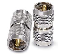 TUOLNK UHF Coax Connector PL259 Male to Male Coaxial Adapter PL-259 for Extension Cable 2pcs