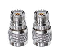 TUOLNK UHF Female to N Male Connector N-Type Male Plug to PL259 UHF Female Jack RF Coaxial Adapter for Wifi Antenna Extension Cable 2pcs
