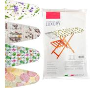 TUOLON Ironing Board Cover 60 x 160 cm Universal for Steam Irons Practical and Soft Ironing Board Cover Cloth with Elastic Cover Assorted Colours Made in Italy