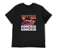 TuoMilky Alan Jackson Hotter Than Hoochie Coochie Unisex 100% Cotton Short-Sleeve T-Shirts Black XL