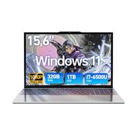Tuonoyee 2025 Latest 15.6''Laptop Computer Windows 11, 32GB RAM 1TB SSD laptops for Intel i7-6500U, FHD IPS Display & Backlit Keyboard, Webcam, Fingerprint Unlock, 5G Wi-Fi, BT5.2, HDMI, USB3.0