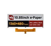 TUOPUONE 10.85inch E-Paper Display (G) E-ink 1360x480 Red/Yellow/Black/White SPI Interface Raw Display Without Driver Board