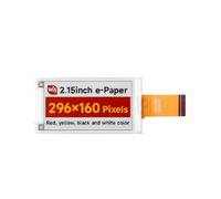 TUOPUONE 2.15inch E-Paper Raw Display (G) E-Ink Display 296x160 Red/Yellow/Black/White SPI Interface