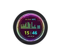 TUOPUONE 2.8 Inch USB Monitor Water Cooler Screen PC case Secondary Screen 480×480 Resolution With Music Spectrum Analysis Function Black Color