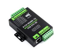 TUOPUONE 4-Ch RS485 to RJ45 Ethernet Serial Server 4 Channels RS485 Independent Operation Rail-mount Industrial Isolated Serial Module PoE Network Port