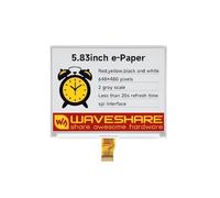 TUOPUONE 5.83inch E-Paper Raw Display (G), E-ink Display, 648 × 480, Red/Yellow/Black/White, SPI Interface