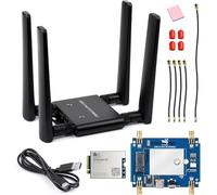 TUOPUONE 5G DONGLE Expansion Board USB 3.2 Port Aluminum Alloy Case Quad Antennas Onboard M.2 Key B Interface with SIM8262E-M2 5G Module (except Americas)