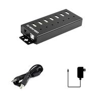 TUOPUONE Industrial Grade USB HUB Extending 7x USB 2.0 Ports Industrial-Grade Materials Stable And Reliable Performance Rugged & Durable With A Variety Of Protective Functions