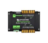 TUOPUONE Industrial Modbus RTU 4-ch Relay Module with RS485 Interface 30A High Current Onboard LED Indicators Multi Isolation Protection Circuits Industrial Grade Rail-Mount Case