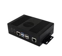 TUOPUONE Multi-functional All-in-one Mini-Computer Kit Compatible with Raspberry Pi 5 (NOT included) Aluminum Alloy Case Supports PCIe to Gigabit Ethernet port (Pi5 Module BOX-A)