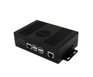 TUOPUONE Multi-functional All-in-one Mini-Computer Kit Compatible with Raspberry Pi 5 (NOT included) Aluminum Alloy Case Supports PCIe to Gigabit Ethernet port (Pi5 Module BOX-A)