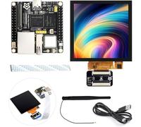 TUOPUONE Pico Ultra RV1106 Linux Micro Development Board Integrates ARM Cortex-A7/RISC-V MCU/NPU/ISP Processors with Wir-less NOT Included PoE Module with 720x720 4inch IPS Touch Display