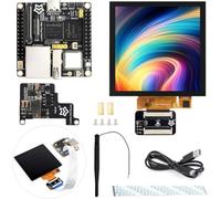 TUOPUONE Pico Ultra RV1106 Linux Micro Development Board Integrates ARM Cortex-A7/RISC-V MCU/NPU/ISP Processors with Wir-less Included PoE Module with 720x720 4inch IPS Touch Display