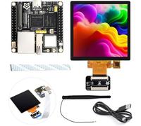 TUOPUONE Pico Ultra RV1106 Linux Micro Development Board Integrates ARM Cortex-A7/RISC-V MCU/NPU/ISP Processors with Wir-less NOT Included PoE Module with 480x480 4inch IPS Touch Display